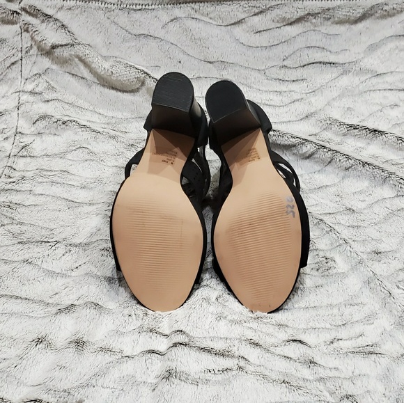 COPY - XOXO BLACK BEAMER ANKLE BOOTIE SANDAL SZ. 8 - Picture 5 of 8